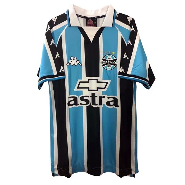 Camiseta Grêmio Replica Primera Ropa Retro 2000 Azul